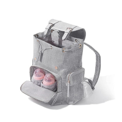 🎒 ChicWeave Tweed Diaper Backpack 🍼 – Stylish & Durable Baby Bag for Trendy Parents