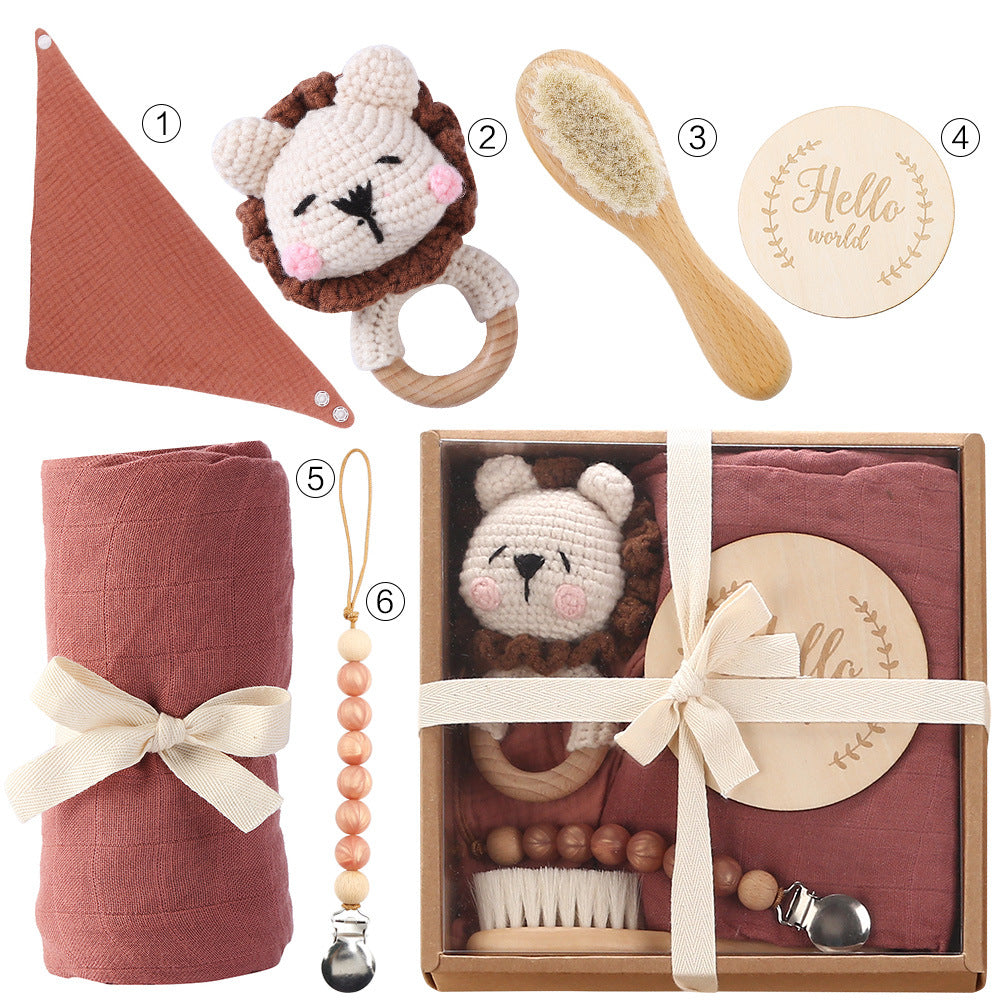 Baby Bath Essentials Kit: Towel, Toys & Pacifier