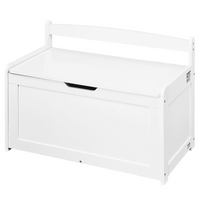 VEVOR Kids Toy Storage Bench Wooden Toy Box Chest 32.68 x 17.91 x 24.02" White - The Little Big Store