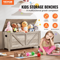 VEVOR Kids' Treasure Chest Storage Bench – Stylish & Spacious Organizer - The Little Big Store