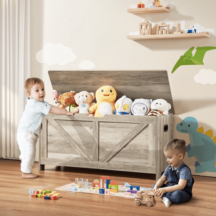 VEVOR Kids' Treasure Chest Storage Bench – Stylish & Spacious Organizer - The Little Big Store
