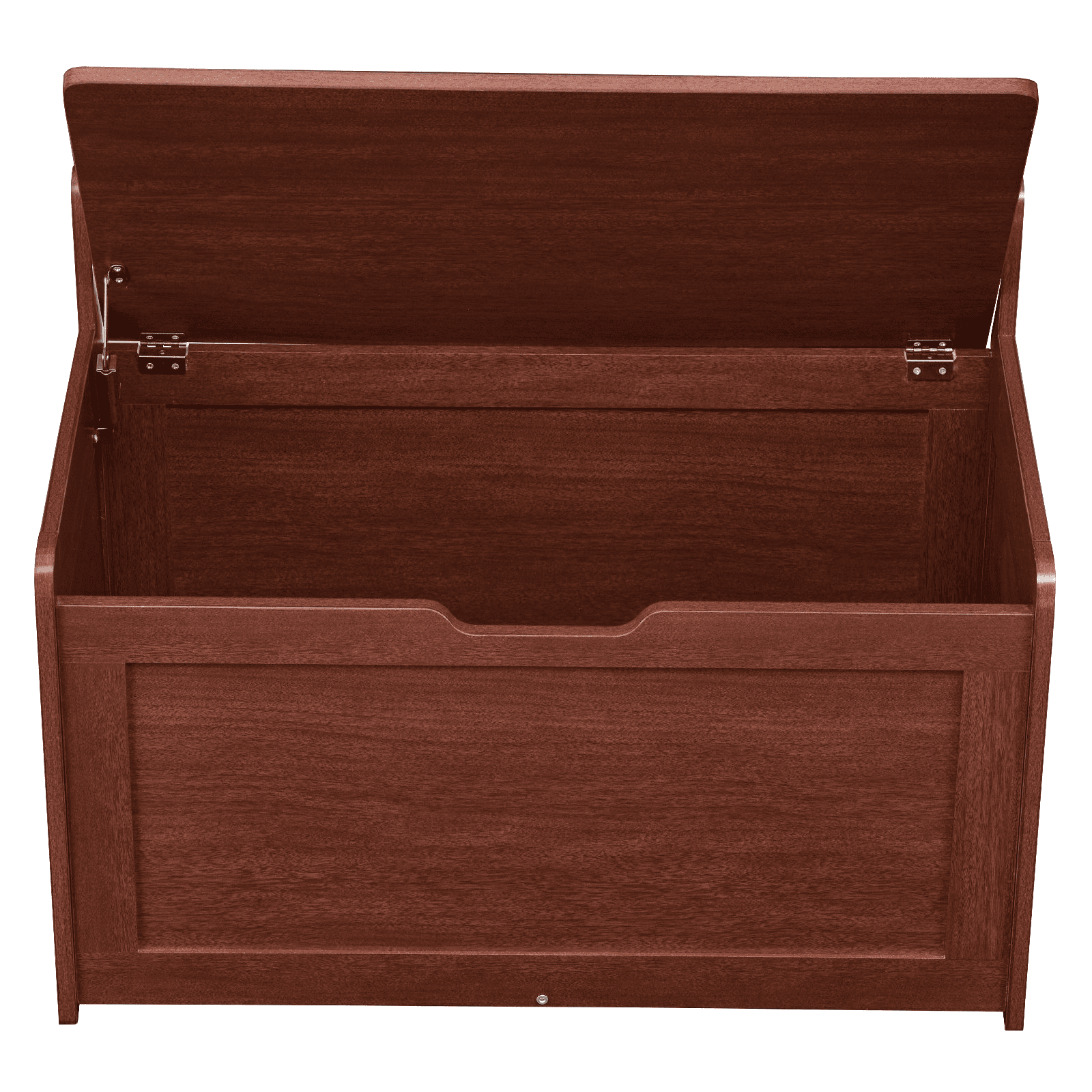 Wooden Toy Chest for Kids, Toddler Toy Storage Box with Flip-Top Lid and Safety Hinge, 32.68 x 17.91 x 24.02 Large Kids Storage Bench for Playroom, Bedroom, Living Room or Entryway, Cherry