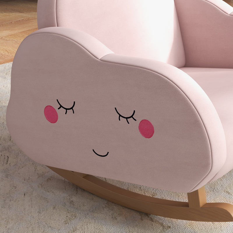 ☁️💖 CloudCuddle™ Rocking Chair – Adorable Pink Rocker for Toddlers (Ages 1.5–5) 🪑✨
