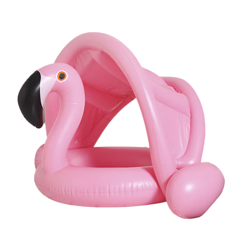 ☀️SplashShade™ Baby Swim Ring – Summer Fun with Sun-Safe Canopy! 🐬🛟