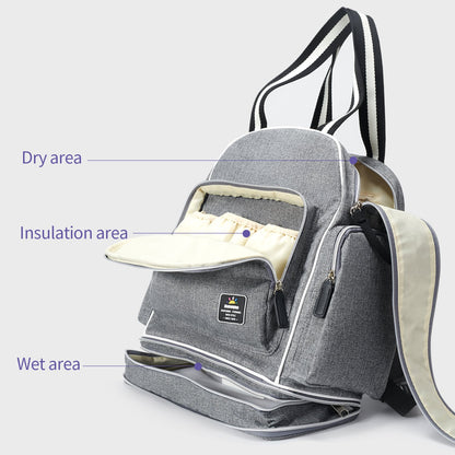 🧳 ExpandEase™ Large Capacity Diaper Bag 🍼 – Smart, Spacious & Travel-Ready for Modern Moms & Dads