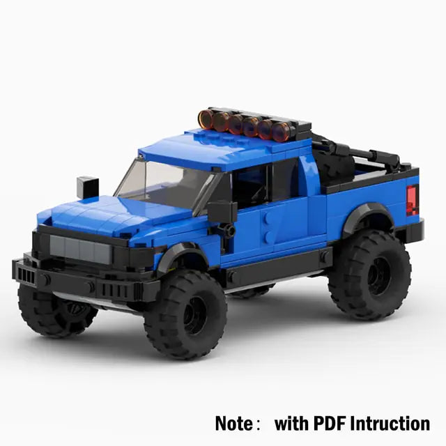 Technical Ford Raptors F-150 Pickup Truck Car Building Blocks - The Little Big Store