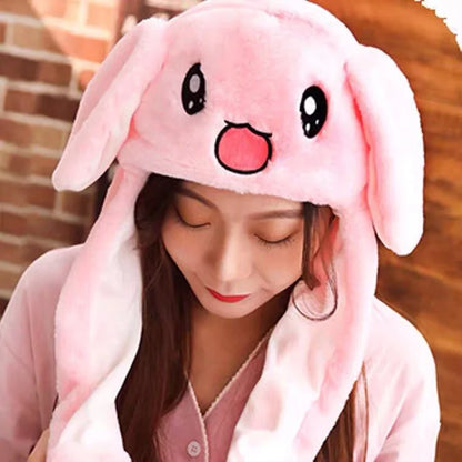 Rabbit Ear Airbag Hat: Fun Plush Toy Cap for Kids and Adults - The Little Big Store