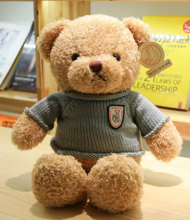 Sweater Teddy Bear Doll Plush Toy Bear Pillow Ragdoll - The Little Big Store