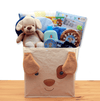 Puppy Tails New Baby Gift Basket - baby bath set - baby boy gift basket - new baby gift basket - baby gift baskets - baby shower gifts - The Little Big Store