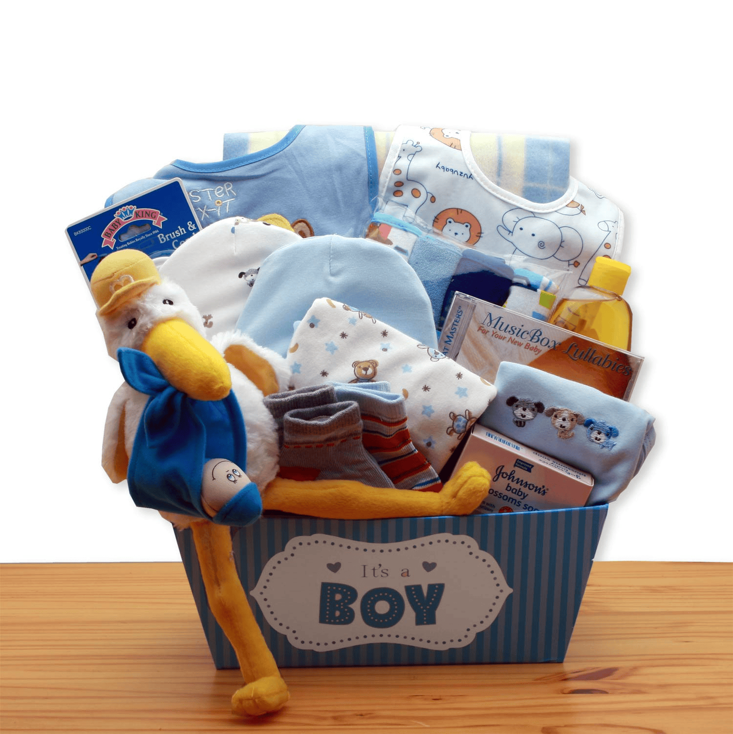 Bundle of Joy Baby Boy Gift Basket – Blue - The Little Big Store