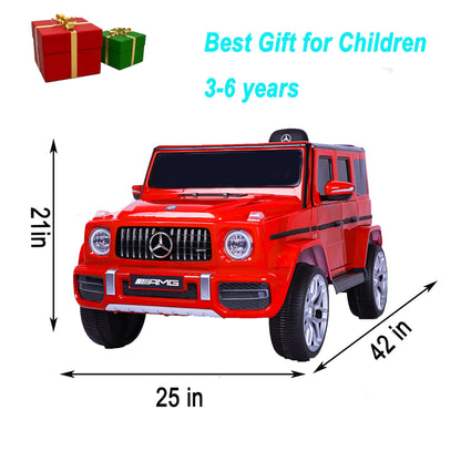 licensed Mercedes-Benz G63 Kids Ride On Car,kids Electric Car with Remote Control 12V licensed children car Motorized Vehicles for Girls,Boys,gift , Music, Horn, Spring Suspension, Safety Lock - The Little Big Store