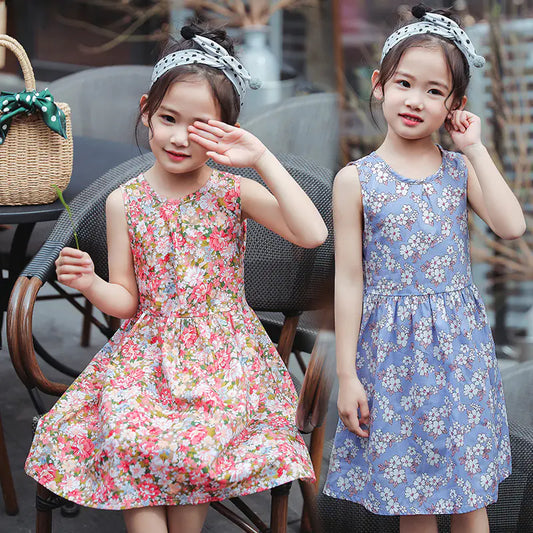 ☁️ BreezyBelle™ Cotton Princess Dress for Girls 🌼