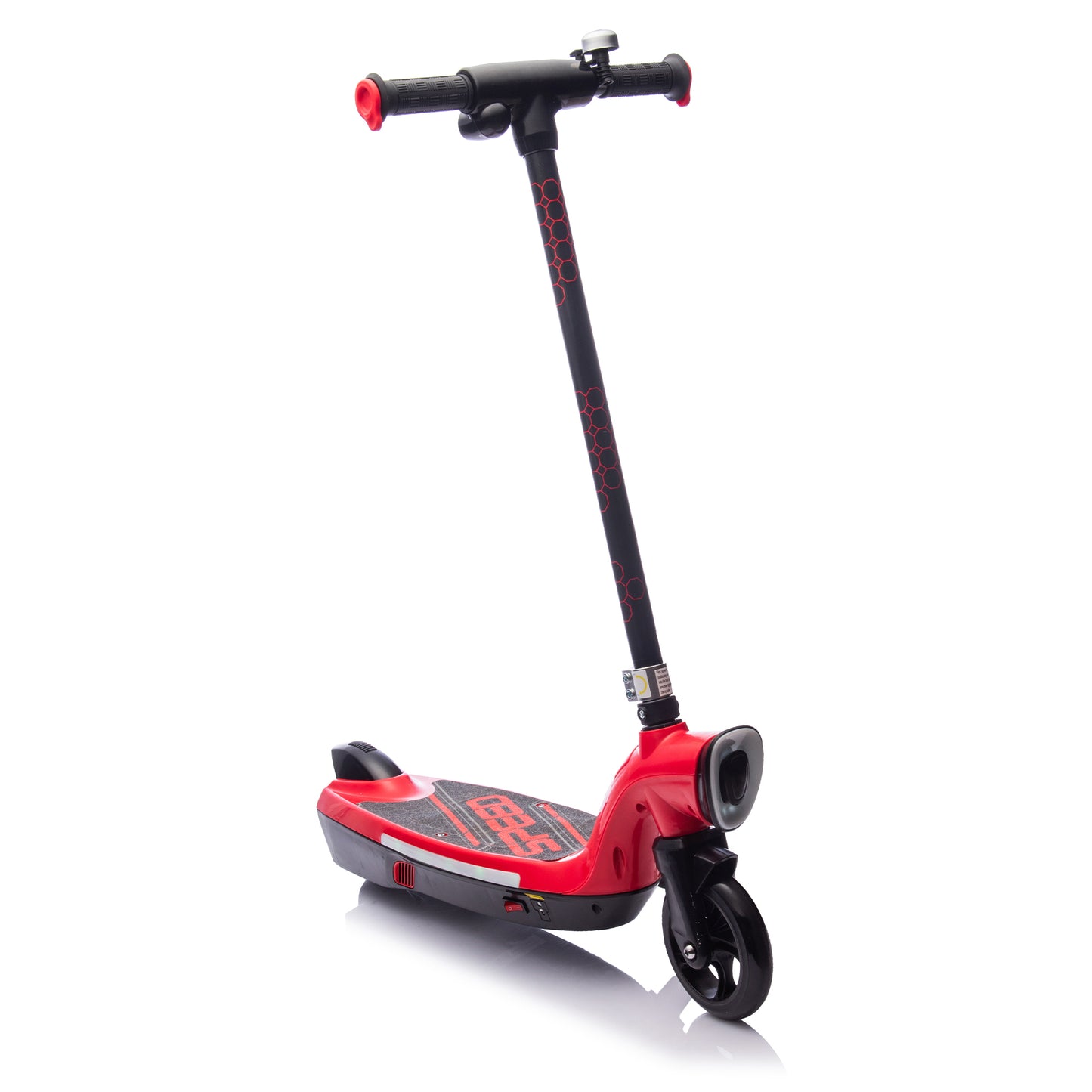 Kids Ride On Electric Scooter With Kickstand,Scooter Bell,Faster Speed And Longer Usage Time,Rear Brake,Wider Pedal,Non-Slip Handle,Colorful LED Lights,5.59-6.84 MPH For Kids 6+. - The Little Big Store