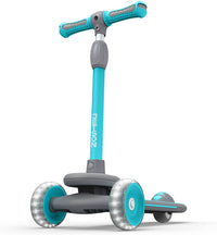 Gleam Kids Kick Scooter - Light Up Your Ride with LED Wheels, Adjustable Handlebar, and Enhanced Stability for Ages 3+