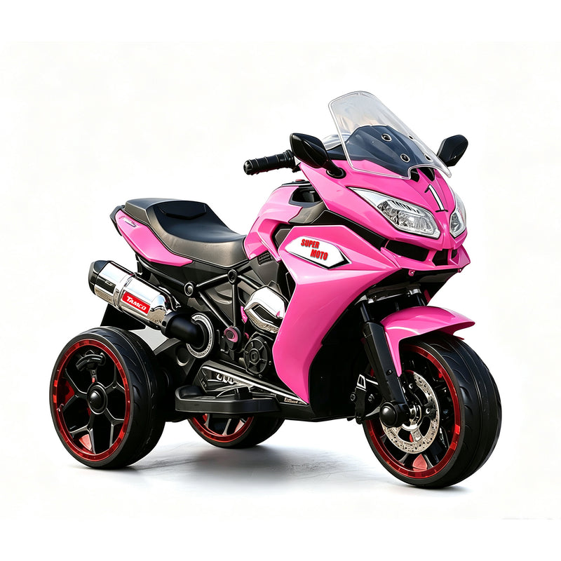 12V Kids Electric Motorcycle Trike with LED Wheels | Ride-On Trike for Ages 3–6