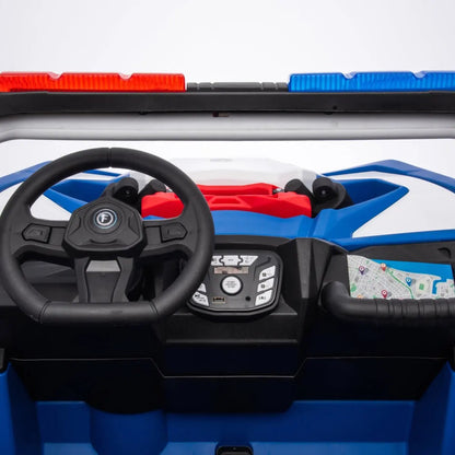 🚓 StormGuard™ 24V Freddo Police UTV – 2-Seater Adventure Ride