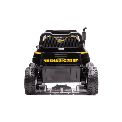 🚜 Freddo Titan™ 24V 6-Wheeler Tractor Trailer – 2-Seater Ride-On with Dump Cart & Parental Remote
