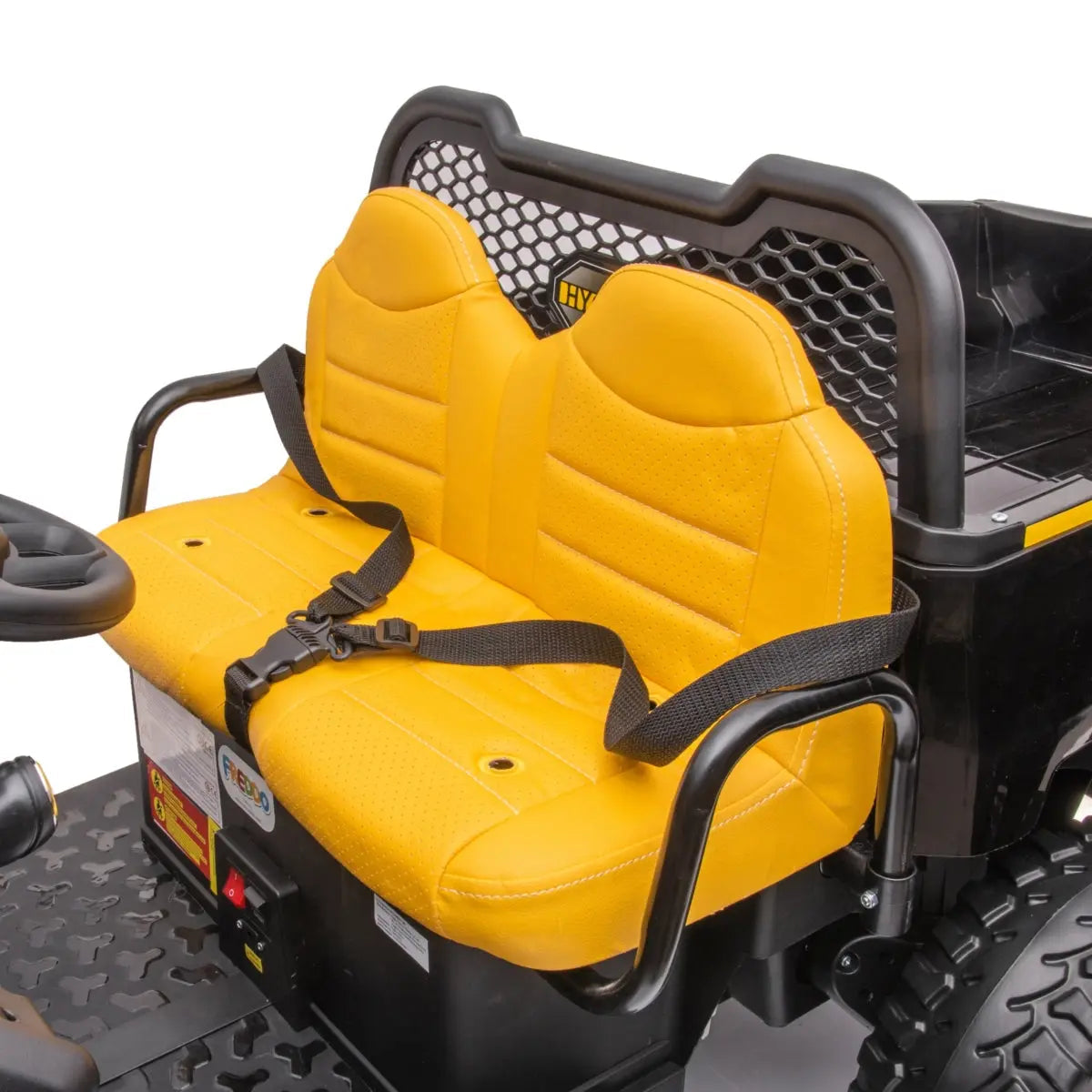 🚜 Freddo Titan™ 24V 6-Wheeler Tractor Trailer – 2-Seater Ride-On with Dump Cart & Parental Remote