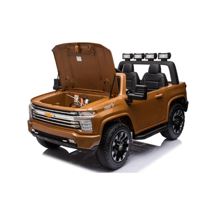 🚚 SilverBolt™ 24V Chevrolet Silverado 4x4 – 2-Seater Power Ride Truck