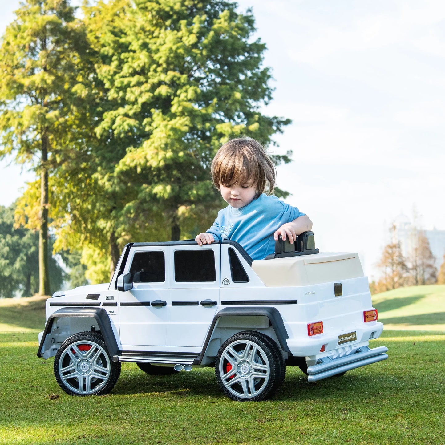 🚙 12V Mercedes Maybach G650 Landaulet Kids Ride-On – 1 Seater Luxury SUV | Remote Control, LED Lights, MP3, for Ages 3–6 🏁🎶