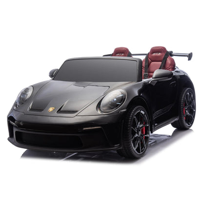 Licensed 24V Porsche 911 GT3 Kids Ride-On Car – 2-Seater with Silent Motor, Remote Control, LED Lights & Music | Ages 3–8