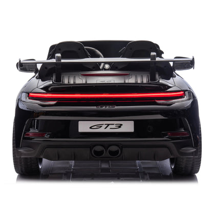 Licensed 24V Porsche 911 GT3 Kids Ride-On Car – 2-Seater with Silent Motor, Remote Control, LED Lights & Music | Ages 3–8