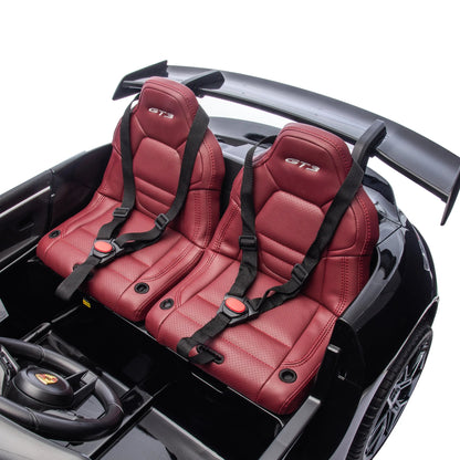 Licensed 24V Porsche 911 GT3 Kids Ride-On Car – 2-Seater with Silent Motor, Remote Control, LED Lights & Music | Ages 3–8