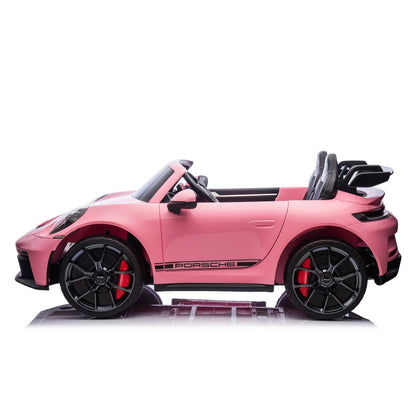 Licensed 24V Porsche 911 GT3 Kids Ride-On Car – 2-Seater with Silent Motor, Remote Control, LED Lights & Music | Ages 3–8