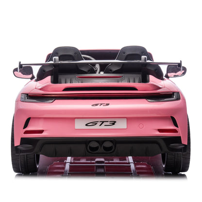 Licensed 24V Porsche 911 GT3 Kids Ride-On Car – 2-Seater with Silent Motor, Remote Control, LED Lights & Music | Ages 3–8