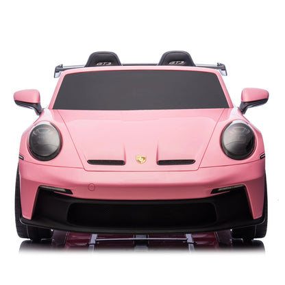 Licensed 24V Porsche 911 GT3 Kids Ride-On Car – 2-Seater with Silent Motor, Remote Control, LED Lights & Music | Ages 3–8