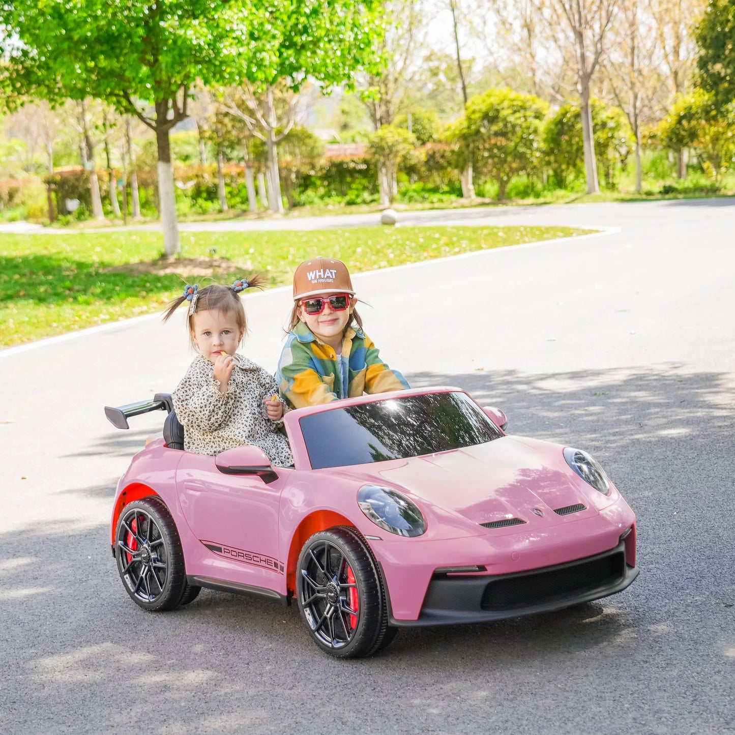 Licensed 24V Porsche 911 GT3 Kids Ride-On Car – 2-Seater with Silent Motor, Remote Control, LED Lights & Music | Ages 3–8