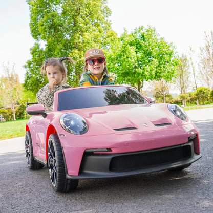 Licensed 24V Porsche 911 GT3 Kids Ride-On Car – 2-Seater with Silent Motor, Remote Control, LED Lights & Music | Ages 3–8