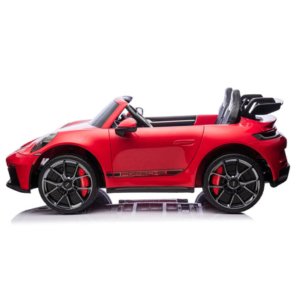 Licensed 24V Porsche 911 GT3 Kids Ride-On Car – 2-Seater with Silent Motor, Remote Control, LED Lights & Music | Ages 3–8