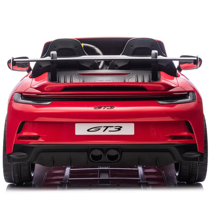Licensed 24V Porsche 911 GT3 Kids Ride-On Car – 2-Seater with Silent Motor, Remote Control, LED Lights & Music | Ages 3–8