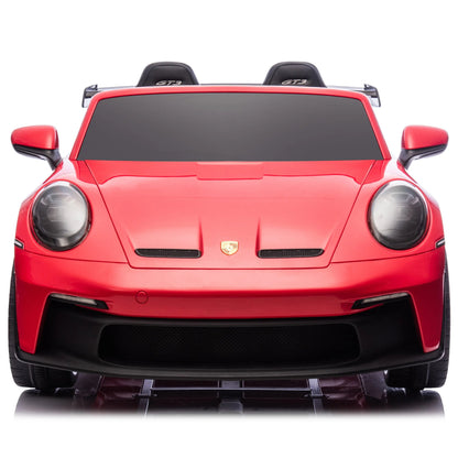 Licensed 24V Porsche 911 GT3 Kids Ride-On Car – 2-Seater with Silent Motor, Remote Control, LED Lights & Music | Ages 3–8