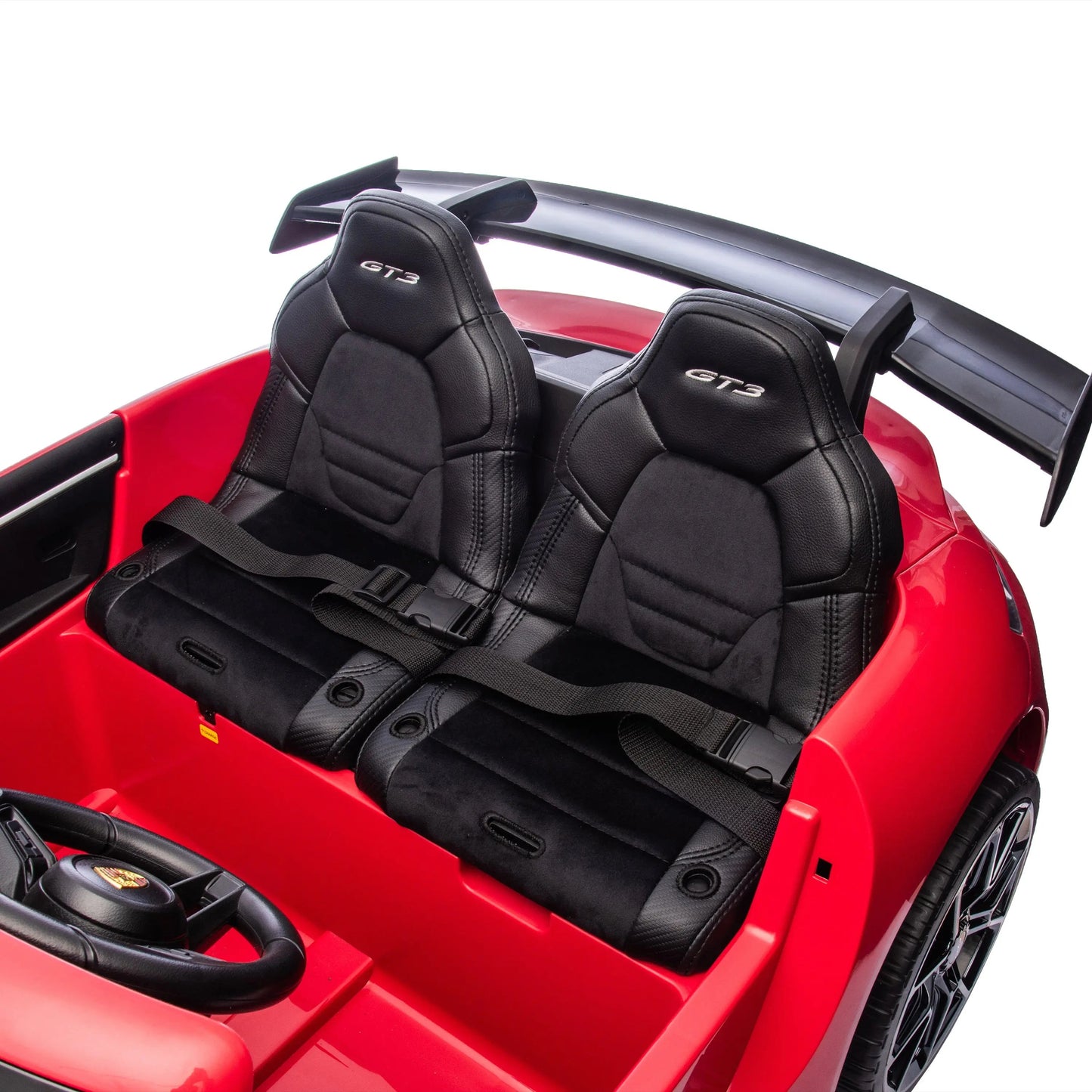 Licensed 24V Porsche 911 GT3 Kids Ride-On Car – 2-Seater with Silent Motor, Remote Control, LED Lights & Music | Ages 3–8