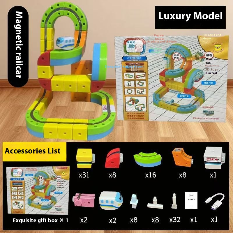MagniTrack™ – Creative Magnetic Rail Car Adventure Set 🚄✨