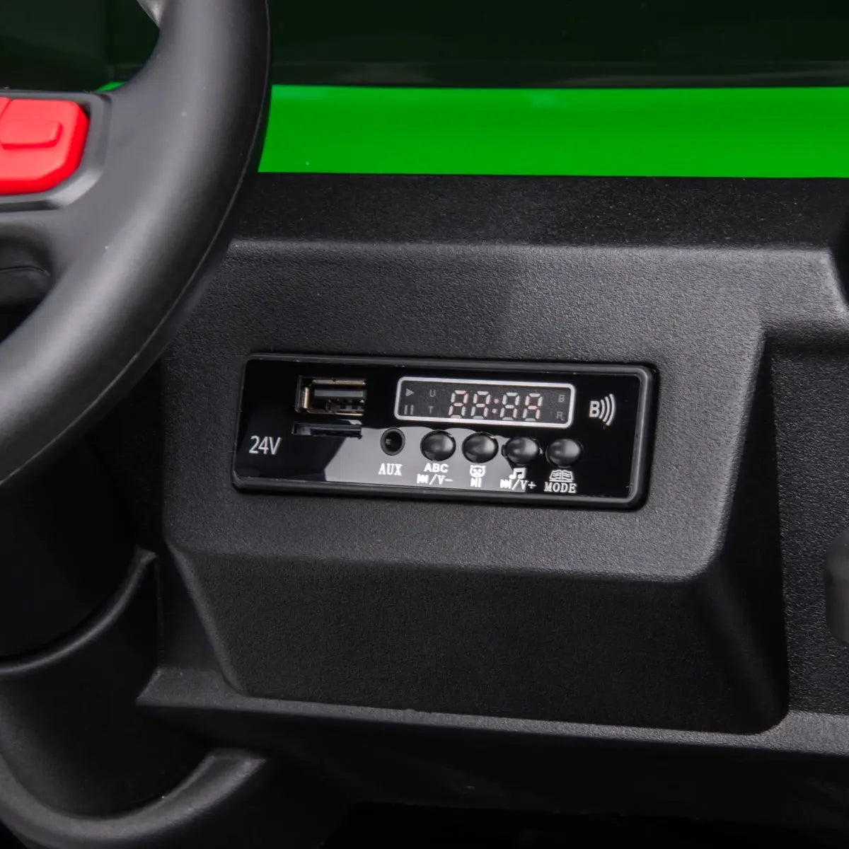 🚜 Freddo Titan™ 24V 6-Wheeler Tractor Trailer – 2-Seater Ride-On with Dump Cart & Parental Remote