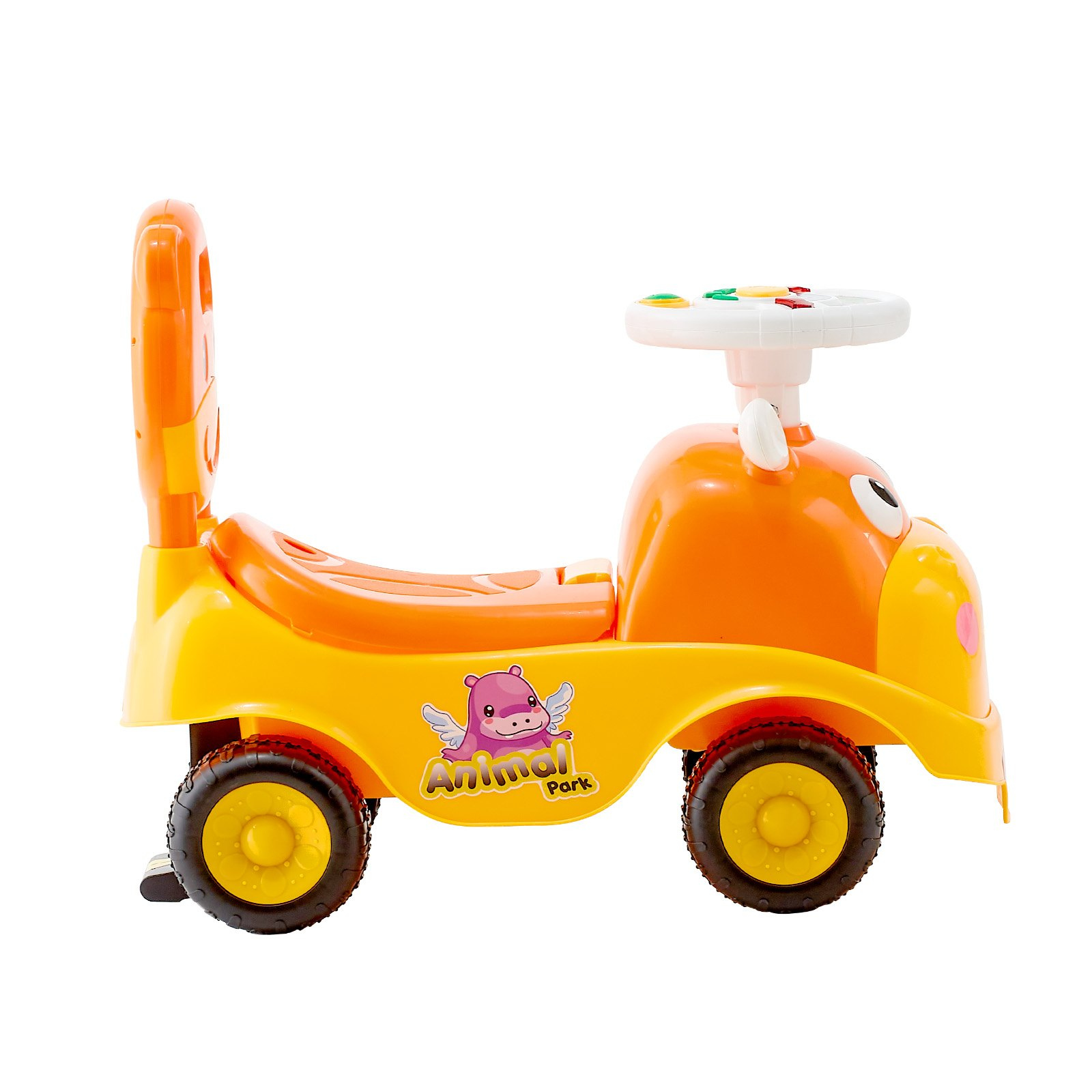 TinyCruiser™ Deluxe Toddler Ride-On Push Car – Foot-to-Floor Walker with Horn, Music, Under-Seat Storage for Kids 19–36 Months