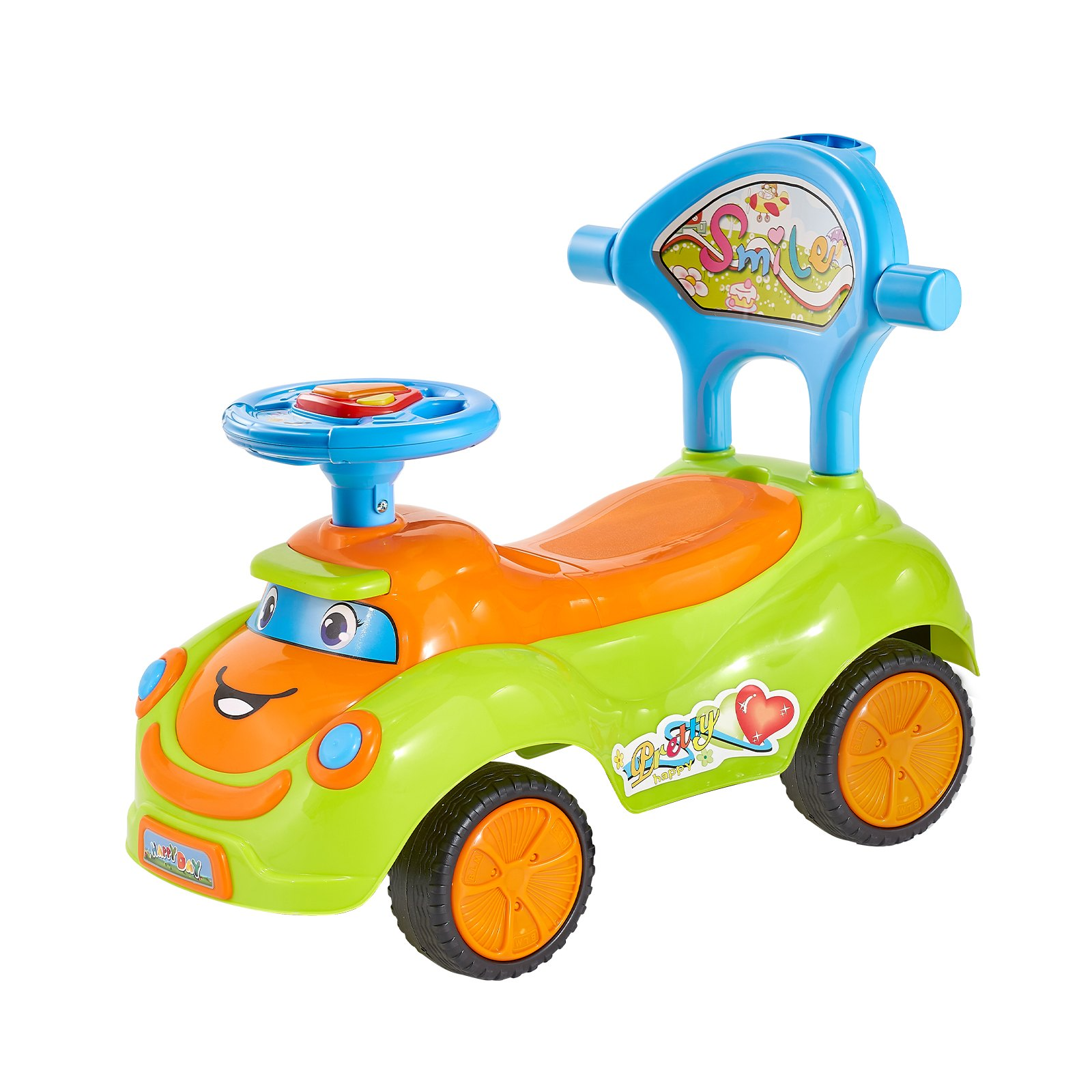 TheLittleBigStore GlideBuggy™ 3-in-1 Toddler Ride-On Push Car – Safe Stroller & Walker with Guardrails (Green)