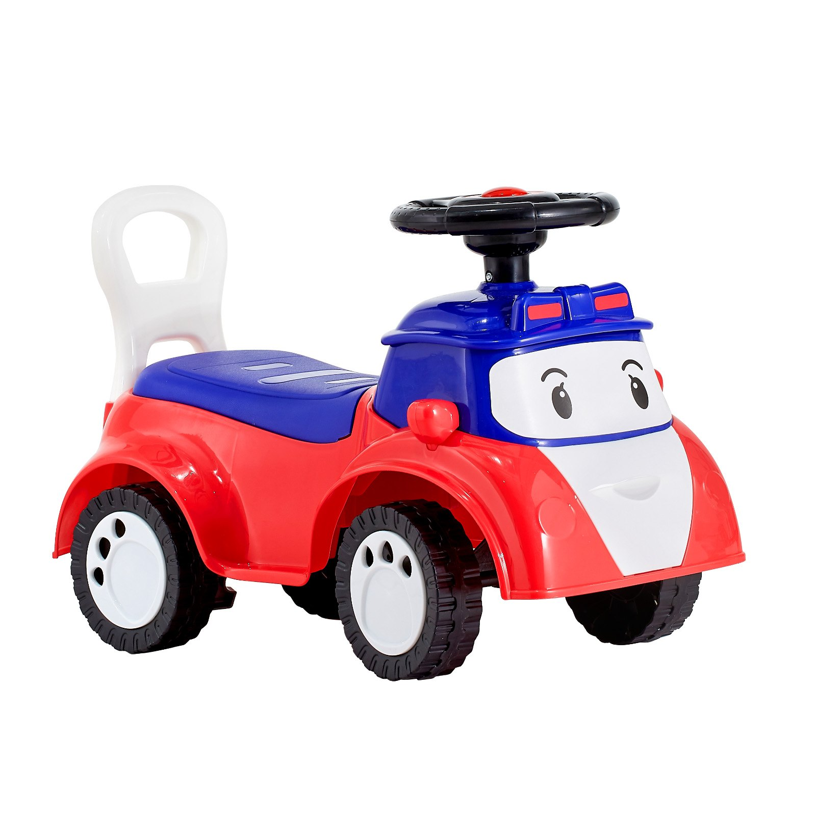 VEVOR Ride On Toddler Push Car, Push Car for Toddler 19 to 36 Months, Kids Ride On Toy with Music & Under-seat Storage, 55 lbs Load Capacity, Foot-to-Floor Walker for Toddlers Boys Girls, Red