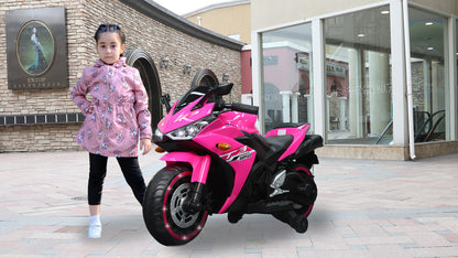 kids motorcycle,12V motorcycle for kids 3 4 5 6 years Boys Girls 12v7ah kids motorcycle ride on toy with Training Wheels/manual throttle/ drive by hand /Lighting wheels - The Little Big Store