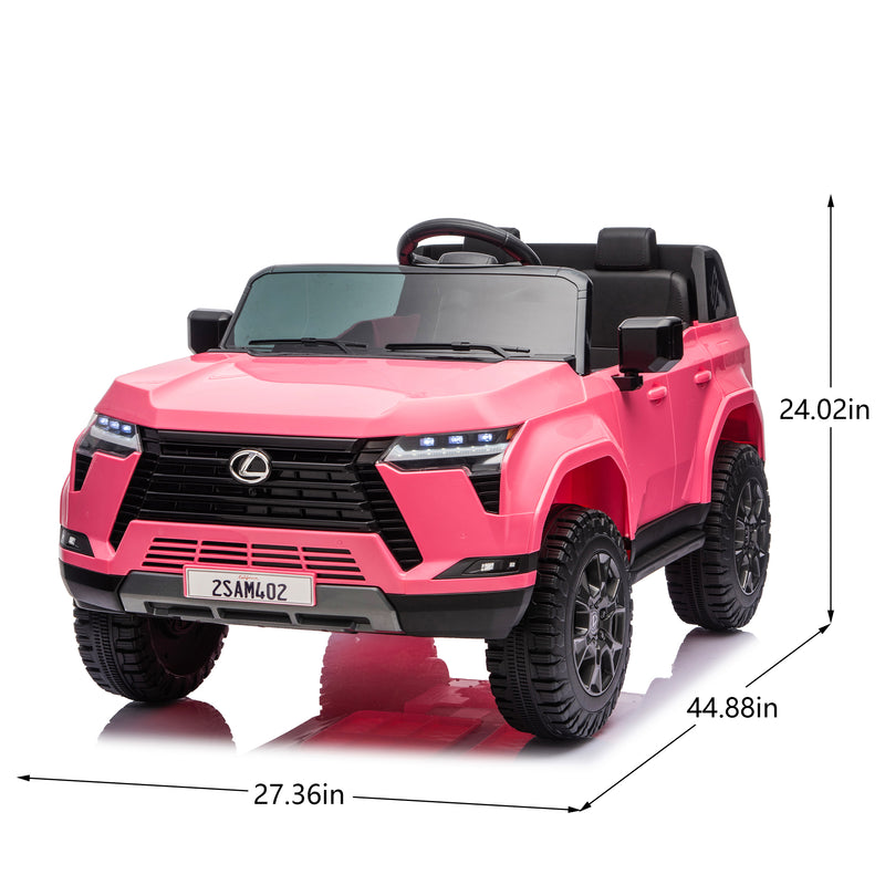 Lexus GX550 24V 2-Seater Kids Ride-On Car - Pink