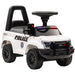 Kids Push Ride On Car with Working PA System and Horn, Police Truck Style Foot-to-Floor Sliding Car for Boys and Girls with Under-Seat Storage, for 18 Months to 5 Years Old, White - The Little Big Store