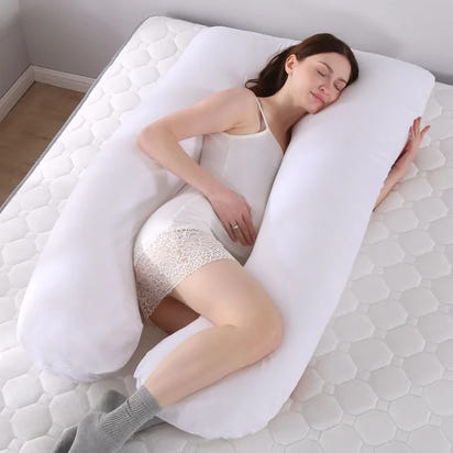 Sleeping Support Pillow For Pregnant Women Body PW12 100% Cotton Rabbit Print U Shape Maternity Pillows Pregnancy Side Sleepers - The Little Big Store