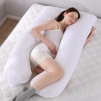 Sleeping Support Pillow For Pregnant Women Body PW12 100% Cotton Rabbit Print U Shape Maternity Pillows Pregnancy Side Sleepers - The Little Big Store