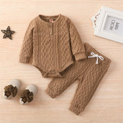 👶💖 Twice the Charm™ | 2Pcs Toddler Romper Set – Cozy, Cute & Ready to Play! 🌟🍼