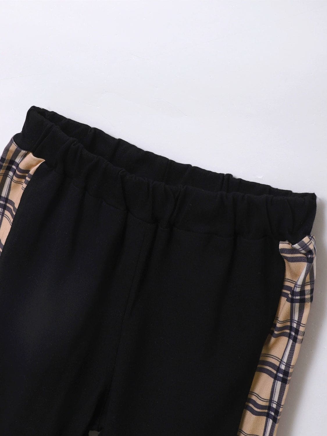 Plaid Long Sleeve Hoodie and Pants Set - The Little Big Store