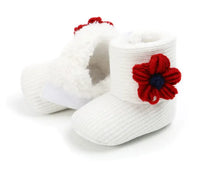 Cozy Sunflower Cotton Baby Boots
