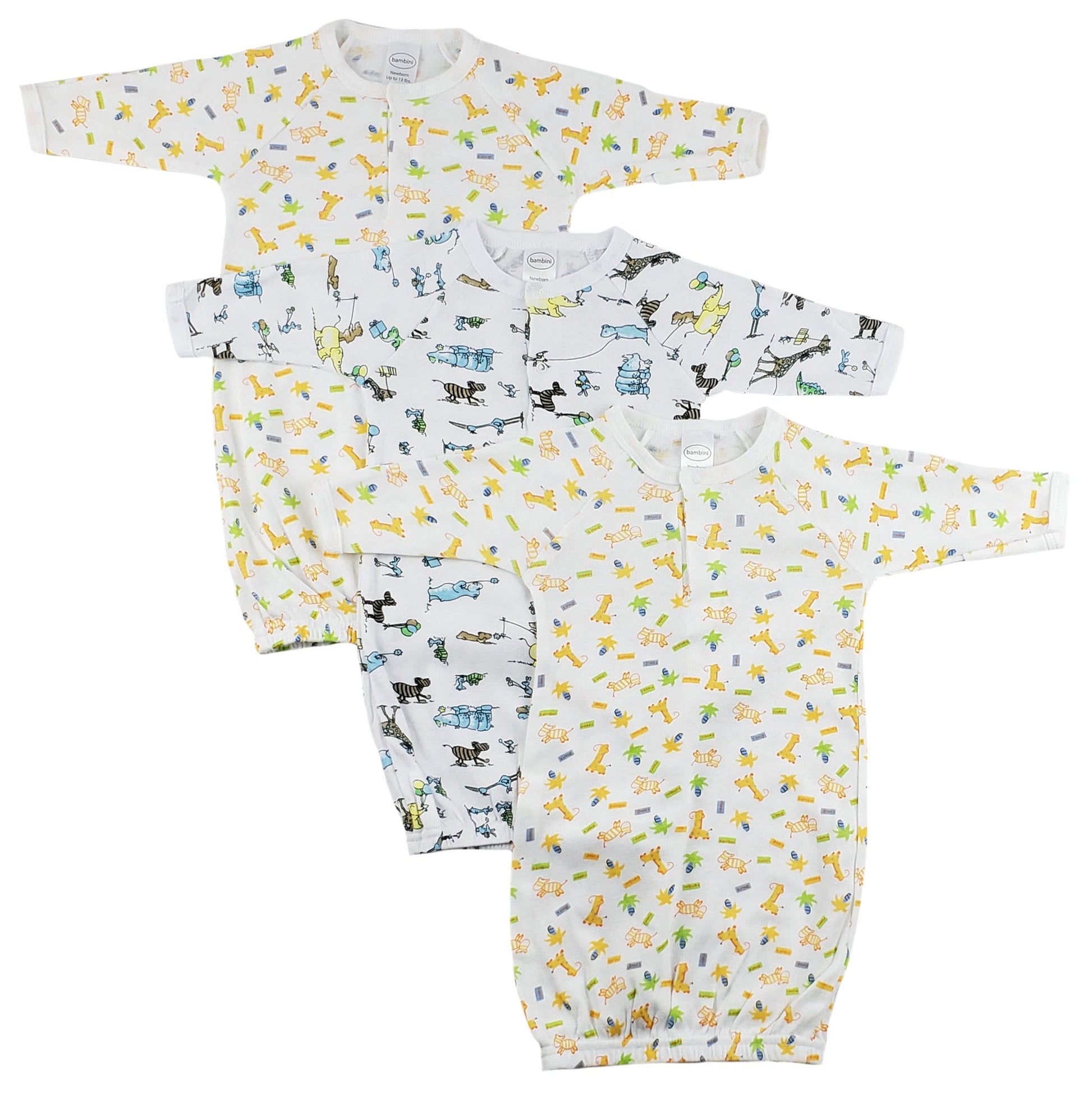 Infant Gowns - 3 Pack - The Little Big Store